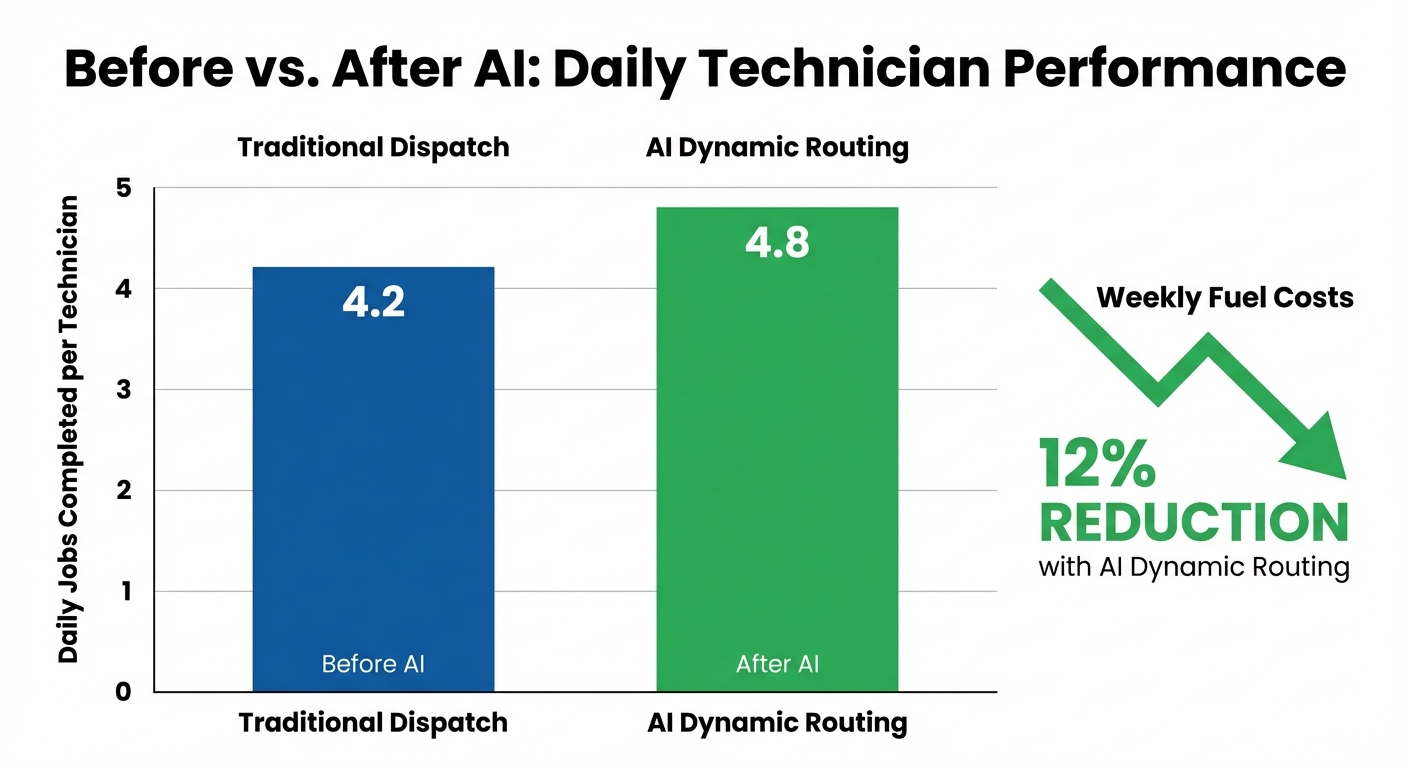 Before vs. After AI: Daily Technician Performance